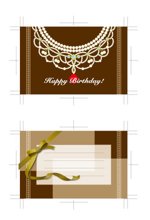 バースデーカード D-000251 のカード類