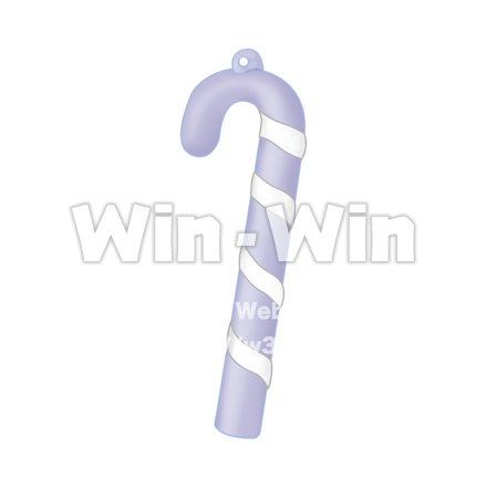 クリスマスオーナメント（ステッキ）のCG・イラスト素材 W-001101