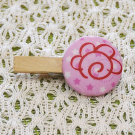 くるみパパのくるみボタン木製クリップ D-000934 のくるみボタン