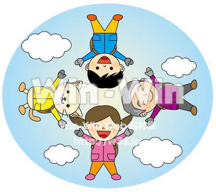 スカイダイビングのCG・イラスト素材 W-001642