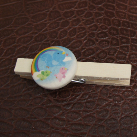 くるみぼたん・木製クリップ D-000815 のくるみボタン