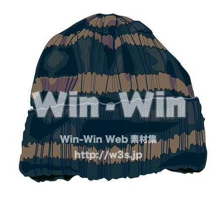 毛糸のぼうしのCG・イラスト素材 W-001823