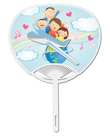 うちわ D-001280 のうちわ