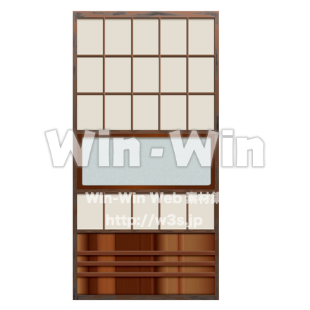 引き戸のCG・イラスト素材 W-001692