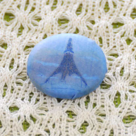 りゅうのすけくんの犬の缶バッチ D-000944 のくるみボタン