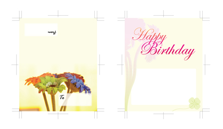 バースディカード D-000279 のカード類