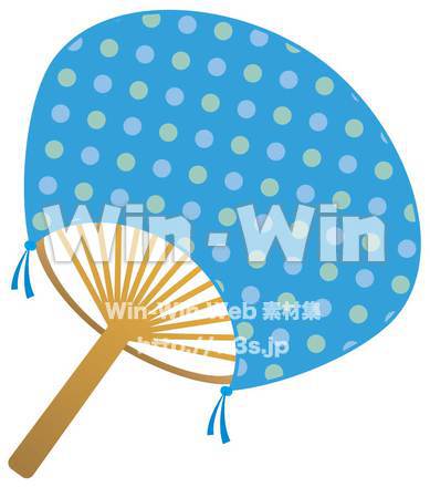 うちわのCG・イラスト素材 W-001627