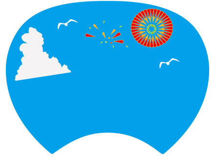 空 D-000562 のうちわ