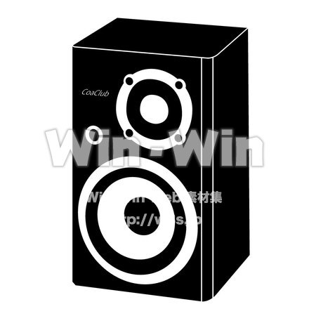 スピーカーのシルエット素材 W-000317