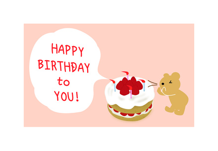 バースデーカード D-000261 のカード類