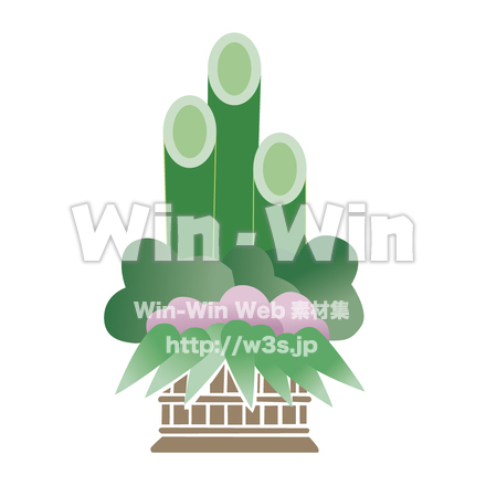 門松のCG・イラスト素材 W-000608