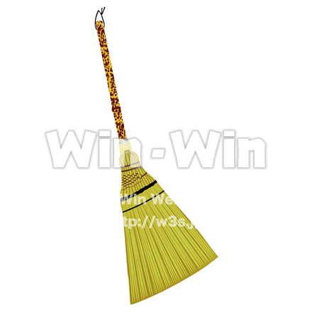 ほうきのCG・イラスト素材 W-001934