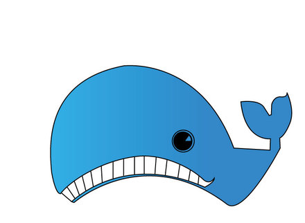 くじらのうちわ D-000563 のうちわ