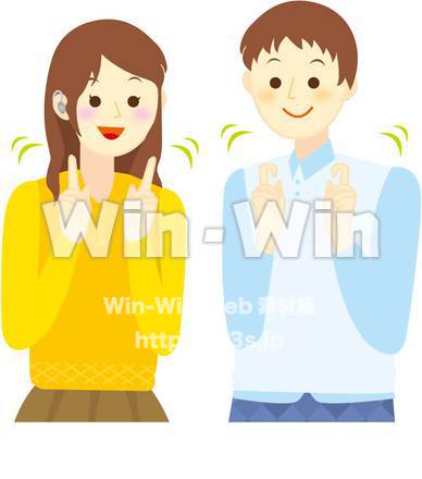 手話のCG・イラスト素材 W-001371