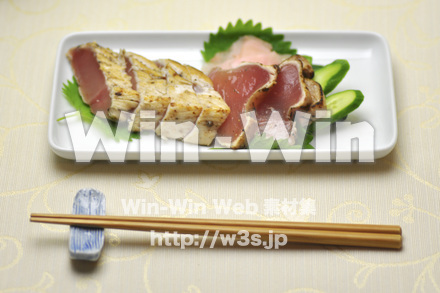 びんちょうマグロのたたきの写真素材 W-000574