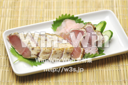 びんちょうマグロのタタキの写真素材 W-000560