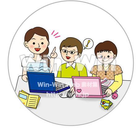 パソコン教室のCG・イラスト素材 W-001388