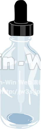 スポイト瓶のCG・イラスト素材 W-001561
