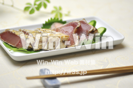 びんちょうマグロのたたきの写真素材 W-000571