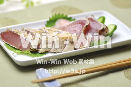 びんちょうマグロのたたきの写真素材 W-000572