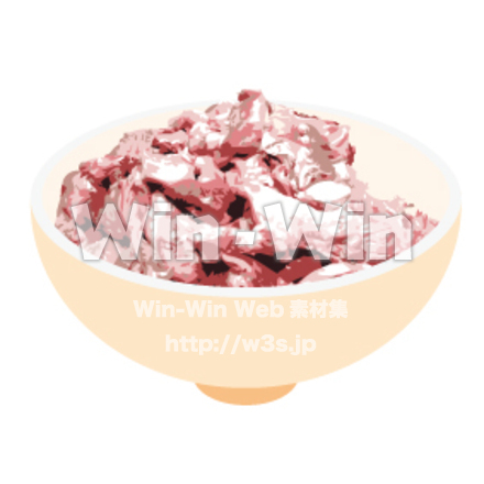 牛すじのCG・イラスト素材 W-000240