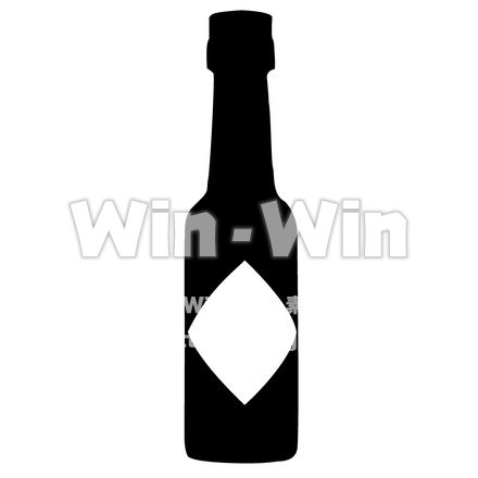 ソース瓶のシルエット素材 W-000354