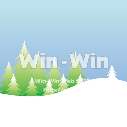 モミの木　風景イラストのCG・イラスト素材 W-000972