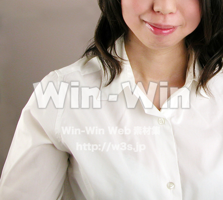 Yシャツ女性の写真素材 W-000011