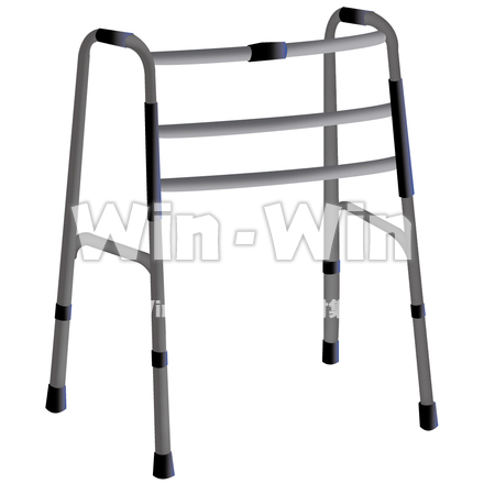 歩行補助機のCG・イラスト素材 W-000413