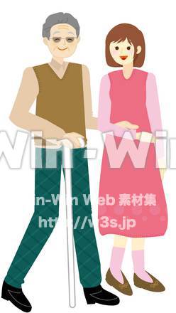 白杖のCG・イラスト素材 W-001369