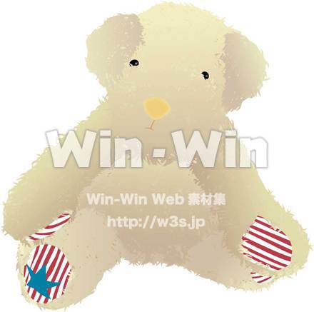 ぬいぐるみのCG・イラスト素材 W-001617