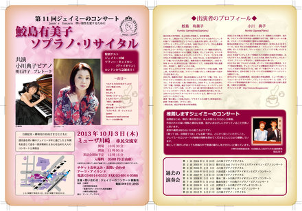 第11回ジェイミーコンサート　チラシ D-001365 のチラシ