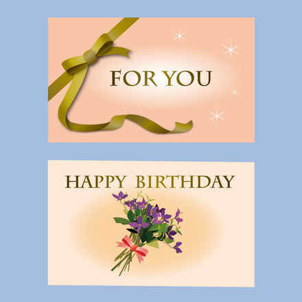 バースデーカード D-000180 のカード類