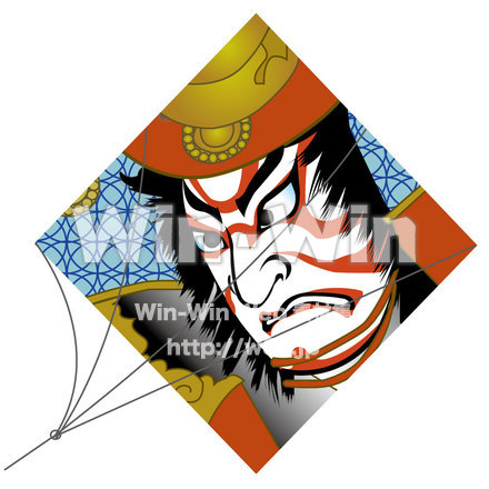 凧のCG・イラスト素材 W-000772