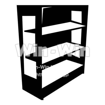 棚のシルエット素材 W-000342