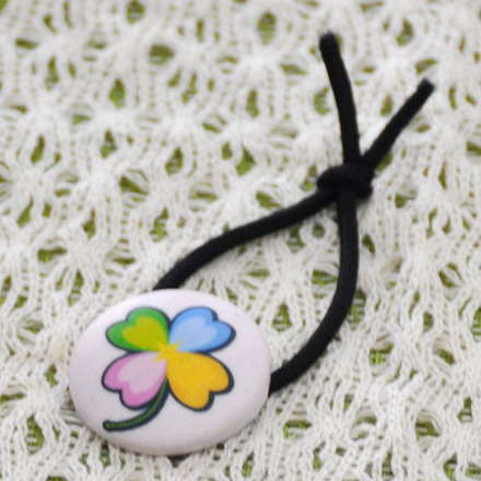 菅さんのくるみボタン　ヘアゴム D-000942 のくるみボタン