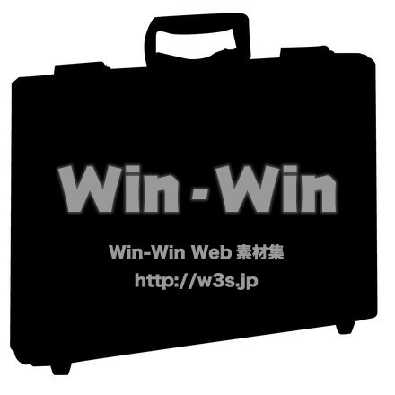 ビジネスバッグのシルエット素材 W-000293