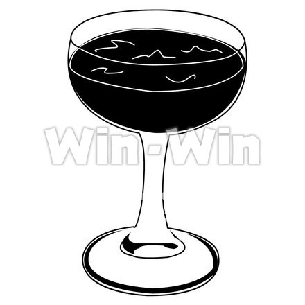 ヨーグルトのシルエット素材 W-000343