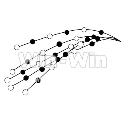 正月飾りのシルエット素材 W-000321