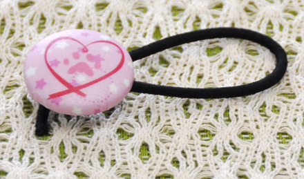 山田さんのくるみボタン　ヘアゴム D-000965 のくるみボタン