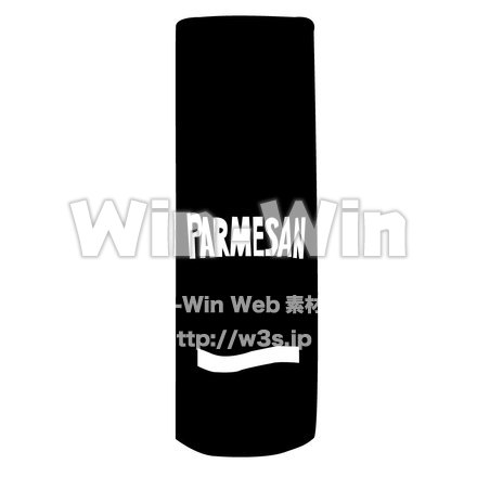 チーズのシルエット素材 W-000351