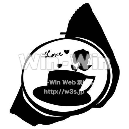 刺繍のシルエット素材 W-000355