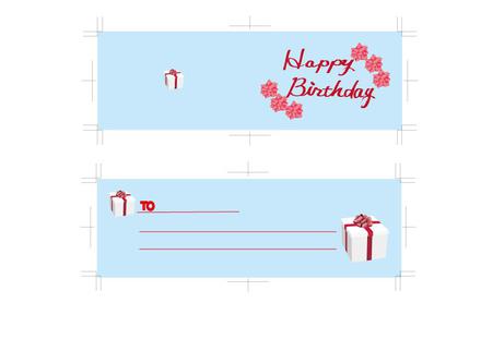 バースディカード　【プレゼント】 D-000248 のカード類