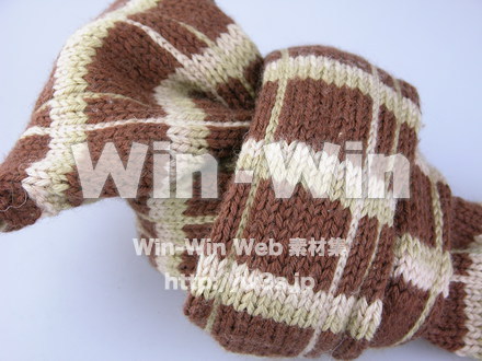 手作りマフラーの写真素材 W-000500