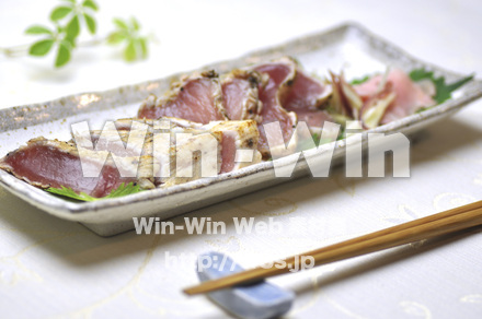 びんちょうマグロのたたきの写真素材 W-000568