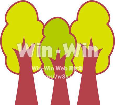 木のCG・イラスト素材 W-001625