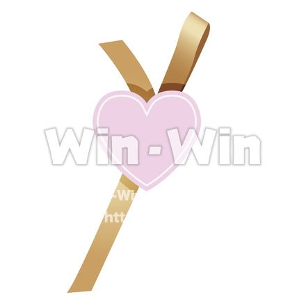 バレンタインラッピングシールのCG・イラスト素材 W-000614