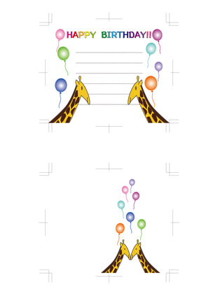 バースディカード D-000104 のカード類