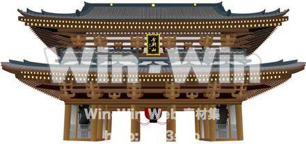 川崎大師のCG・イラスト素材 W-001534