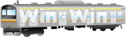 電車のCG・イラスト素材 W-001612